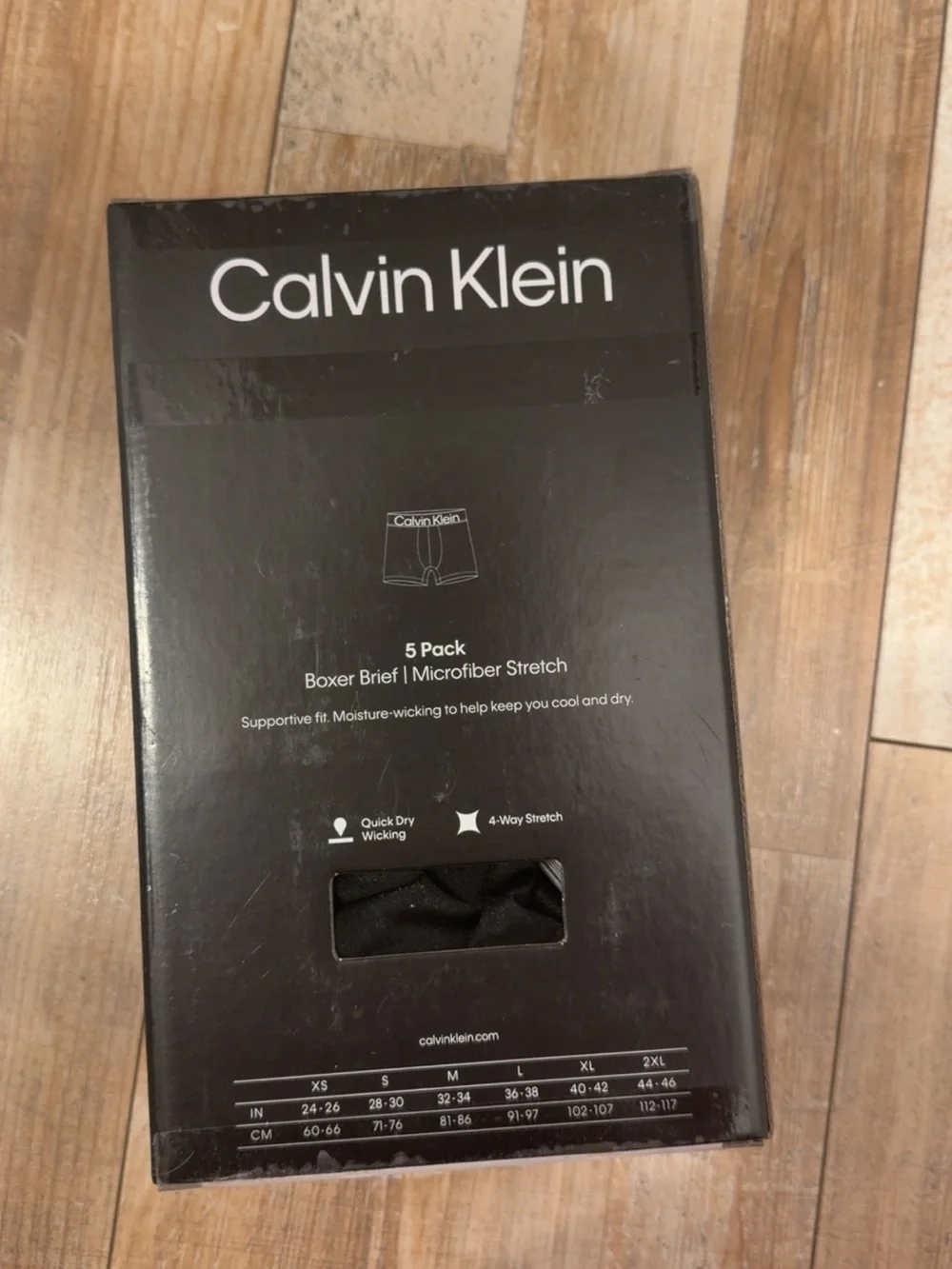 Calvin Klein Men’s Microfiber Stretch Boxer Briefs - Black (5-Pack)